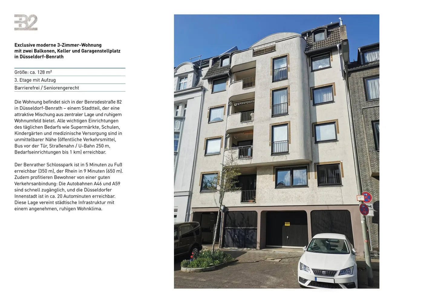 3 Zimmer Wohnung mit 128 m² in Düsseldorf – Bild 2