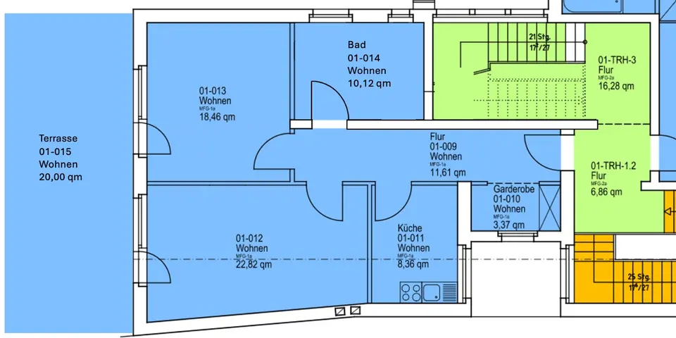 3 Zimmer Wohnung mit 50 m² in Detmold – Bild 9