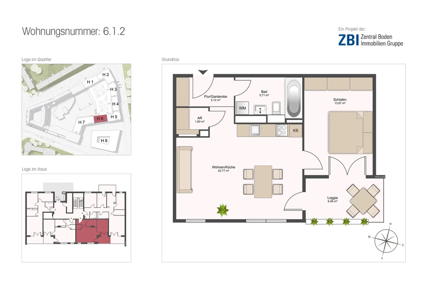 2 Zimmer Wohnung mit 51 m² in Dresden – Bild 3