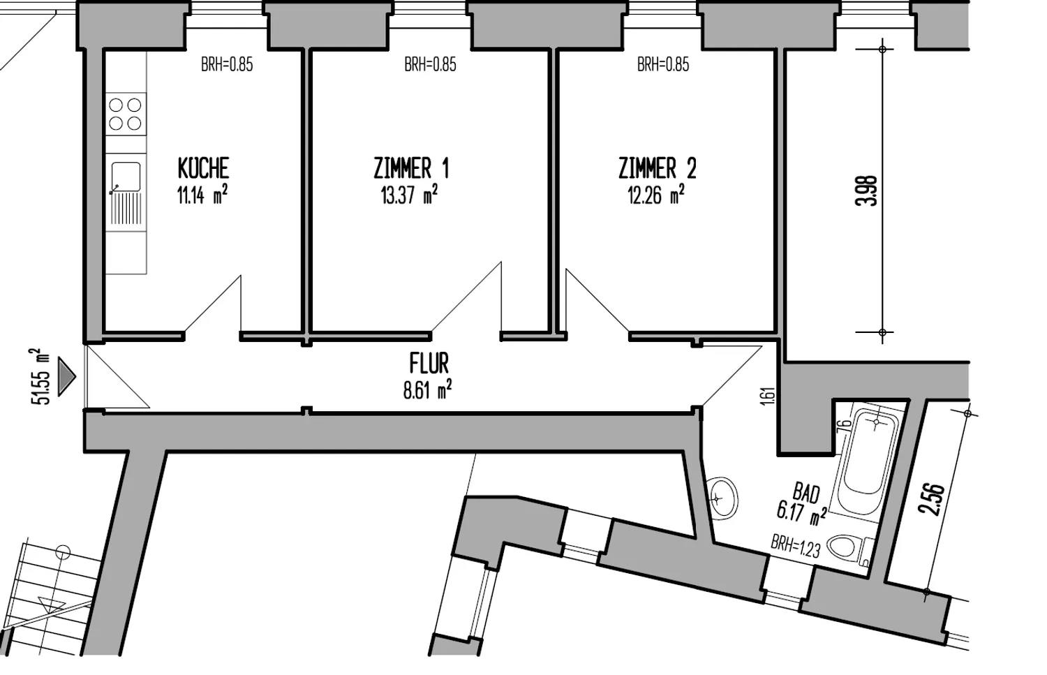 2 Zimmer Wohnung mit 52 m² in Berlin – Bild 9