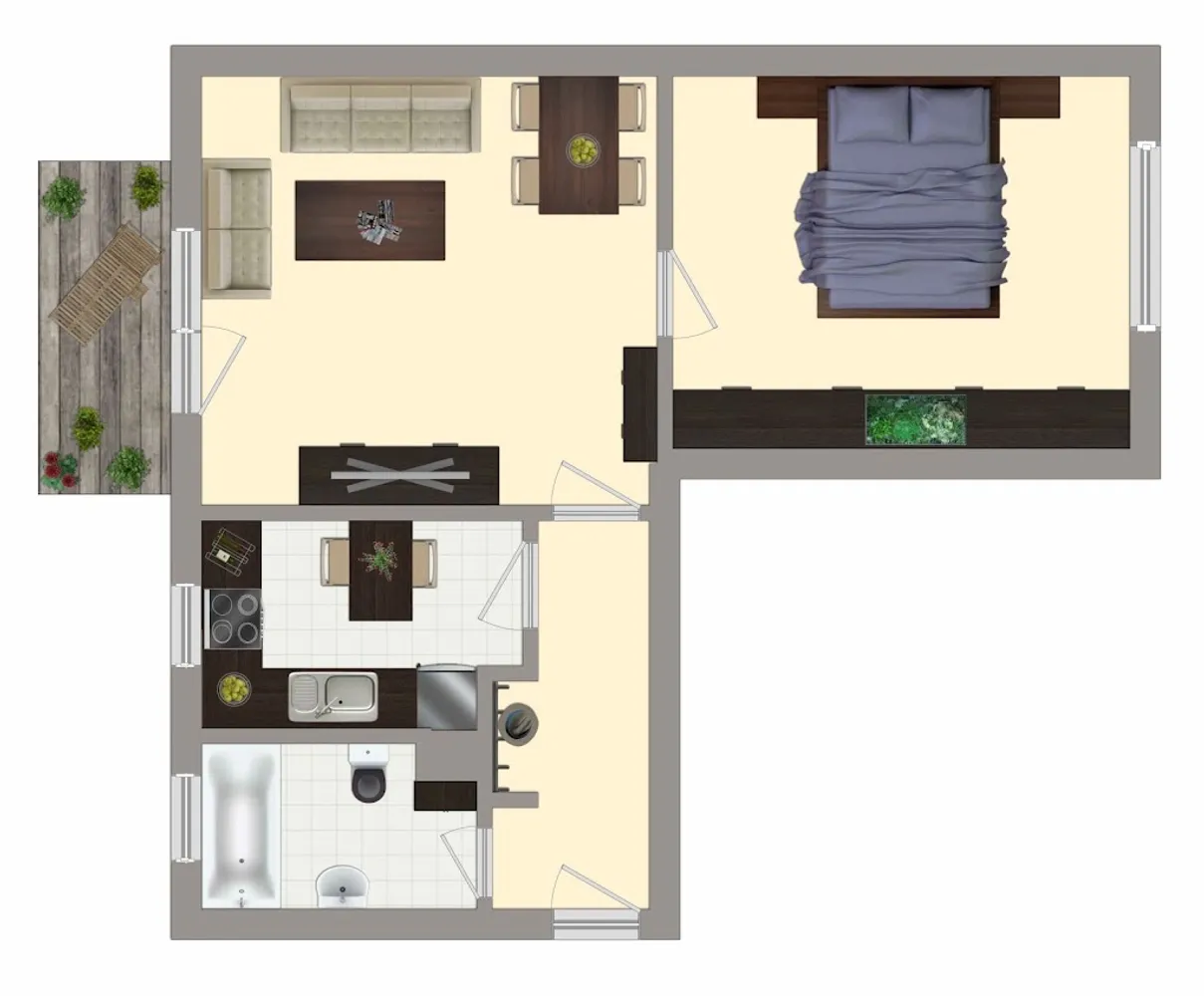2 Zimmer Wohnung mit 49 m² in Merseburg – Bild 6