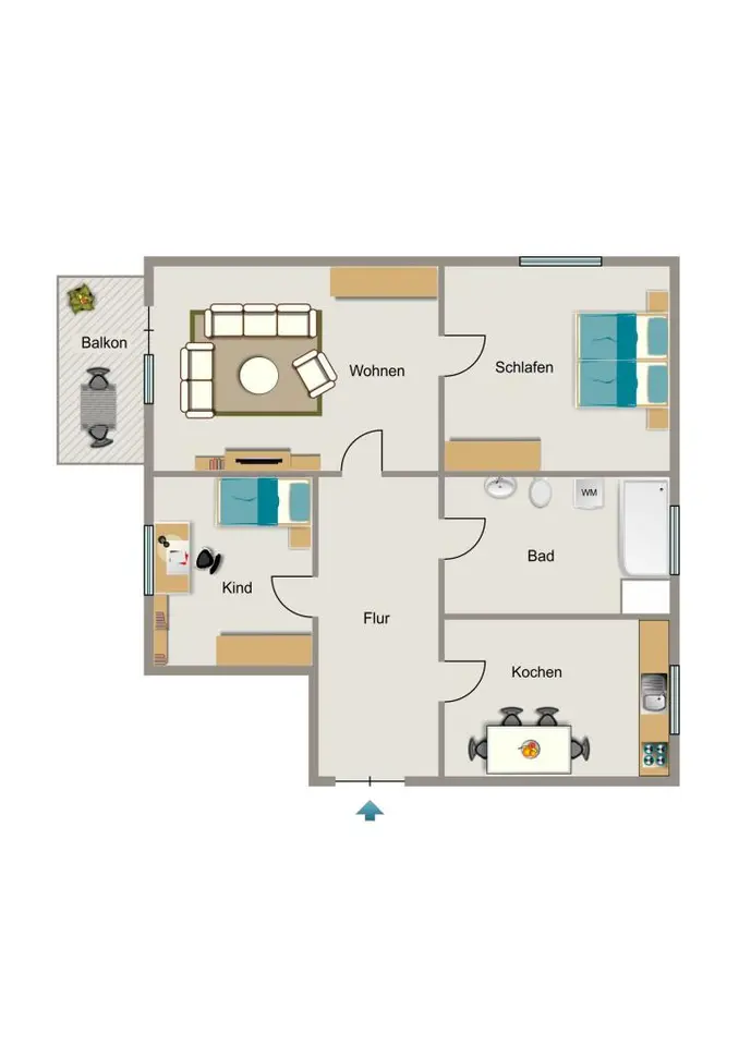4 Zimmer Wohnung mit 72 m² in Oberhausen – Bild 10