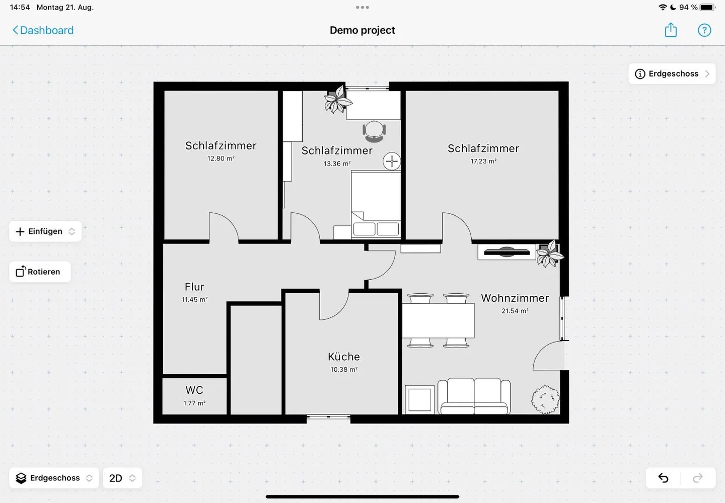 4 room apartment with 88 m² in Freiburg im Breisgau – Photo 1