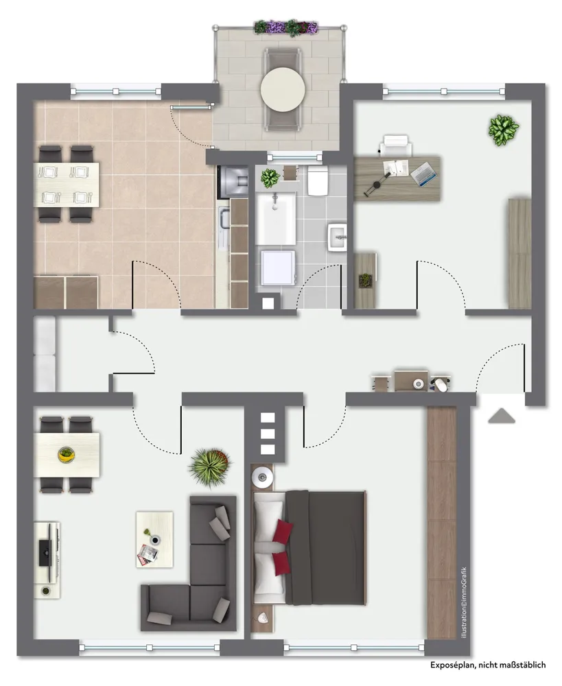 3 Zimmer Wohnung mit 83 m² in Bruchsal – Bild 3