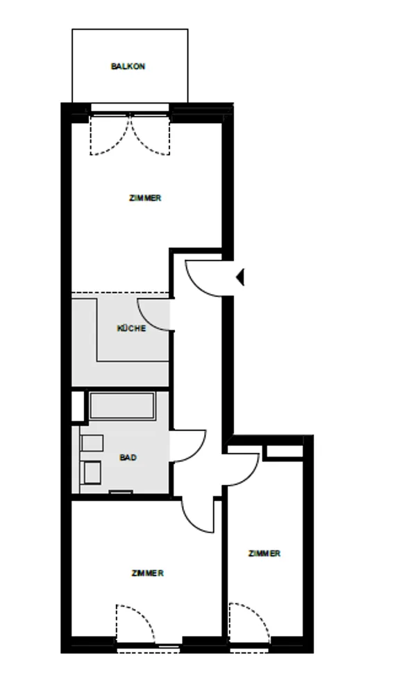 2 room apartment with 60 m² in Hamburg – Photo 3