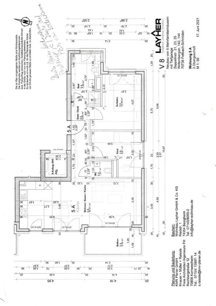 3 room apartment with 72 m² in Fellbach – Photo 3