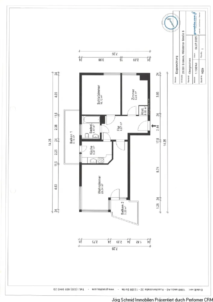 3 Zimmer Wohnung mit 77 m² in Bremen – Bild 4