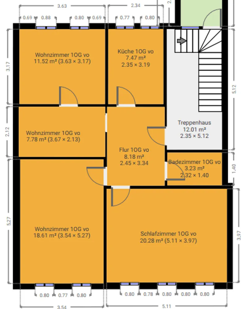 3 Zimmer Wohnung mit 77 m² in Fulda – Bild 8