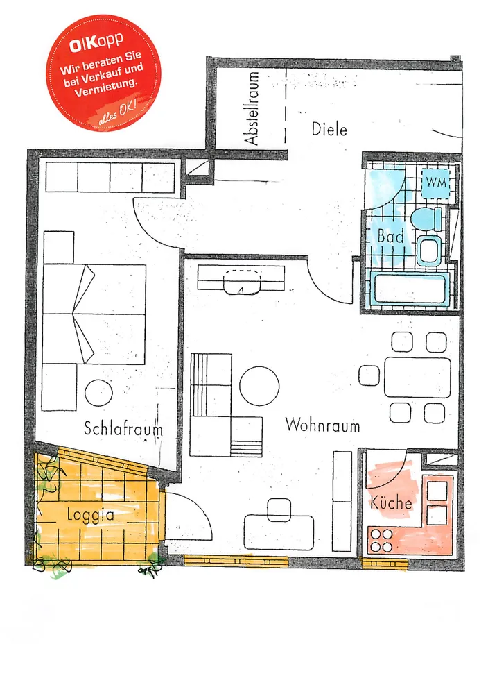 2 Zimmer Wohnung mit 62 m² in Freising – Bild 6