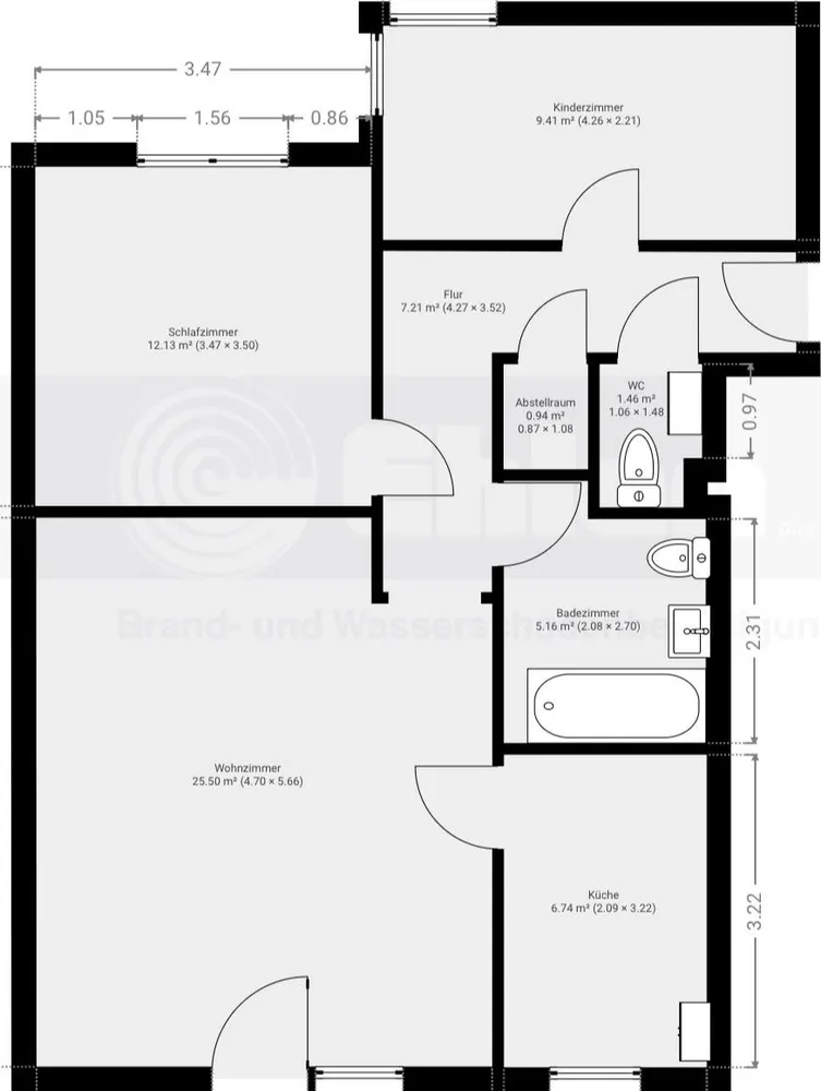 3 Zimmer Wohnung mit 72 m² in Düren – Bild 5