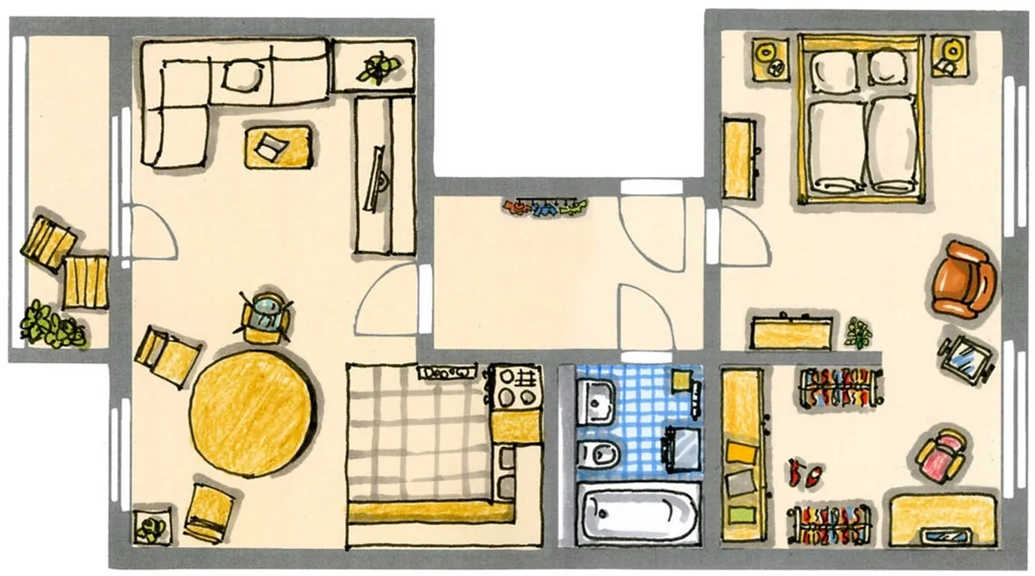 2 room apartment with 49 m² in Chemnitz – Photo 5