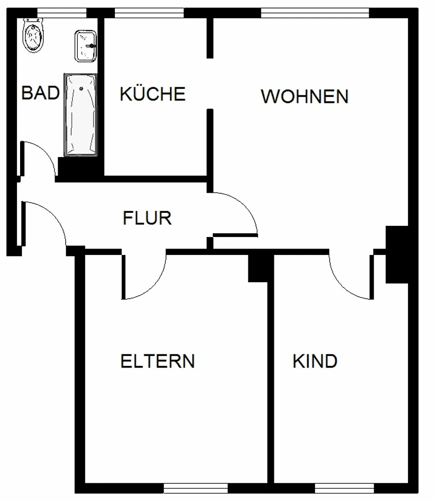 2 Zimmer Wohnung mit 49 m² in Bochum – Bild 2
