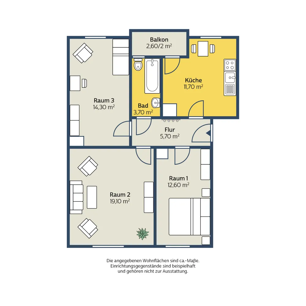 3 Zimmer Wohnung mit 67 m² in Leipzig – Bild 8