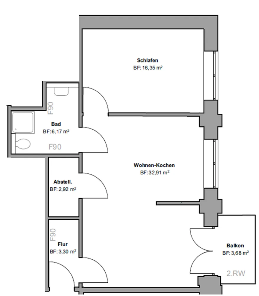 2 Zimmer Wohnung mit 65 m² in Essen – Bild 4