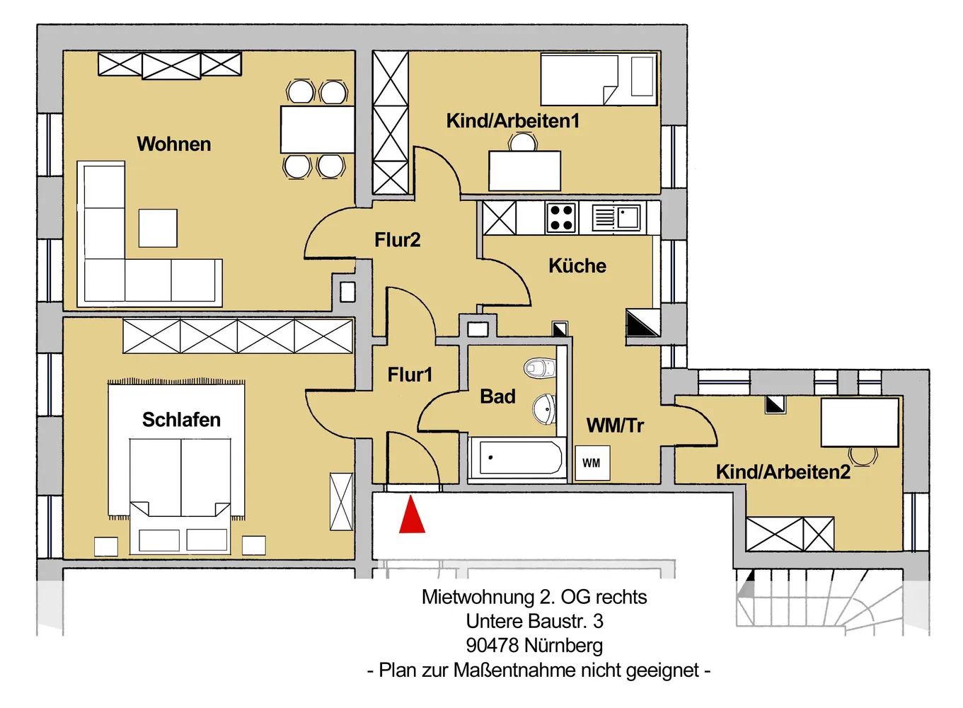 4 Zimmer Wohnung mit 85 m² in Nürnberg – Bild 2