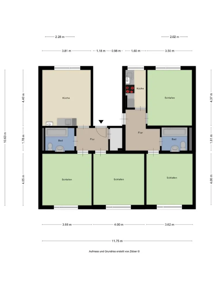 2 room apartment with 58 m² in Wuppertal – Photo 2