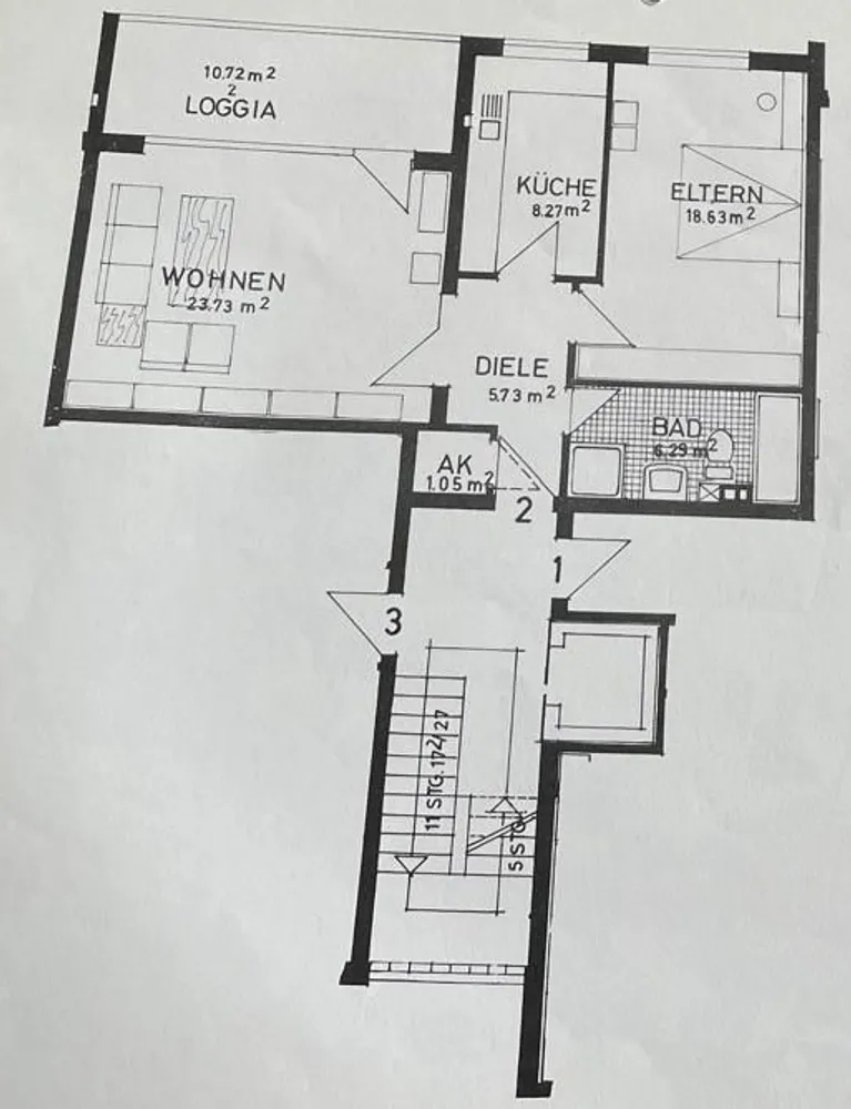 2 room apartment with 67 m² in Cologne – Photo 2