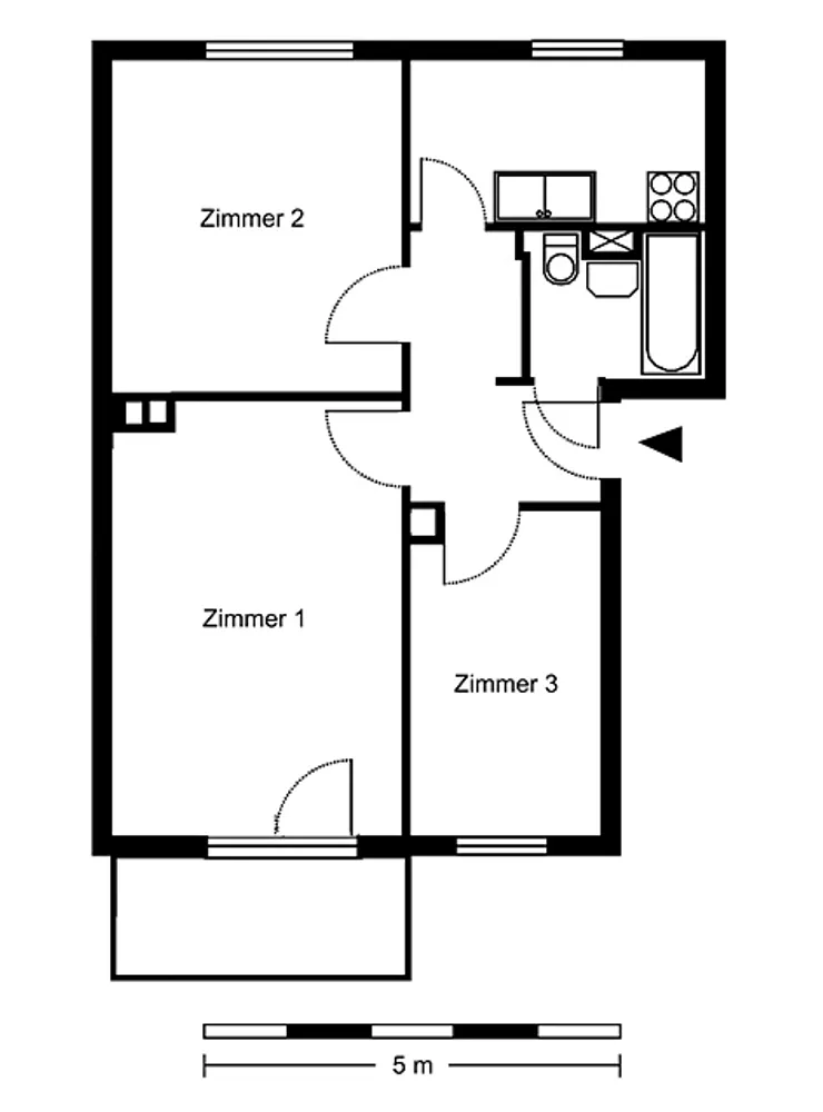 3 Zimmer Wohnung mit 57 m² in Berlin – Bild 4
