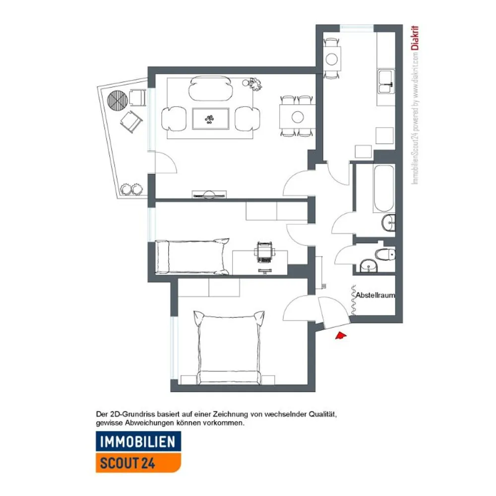 3 room apartment with 70 m² in Kassel – Photo 3