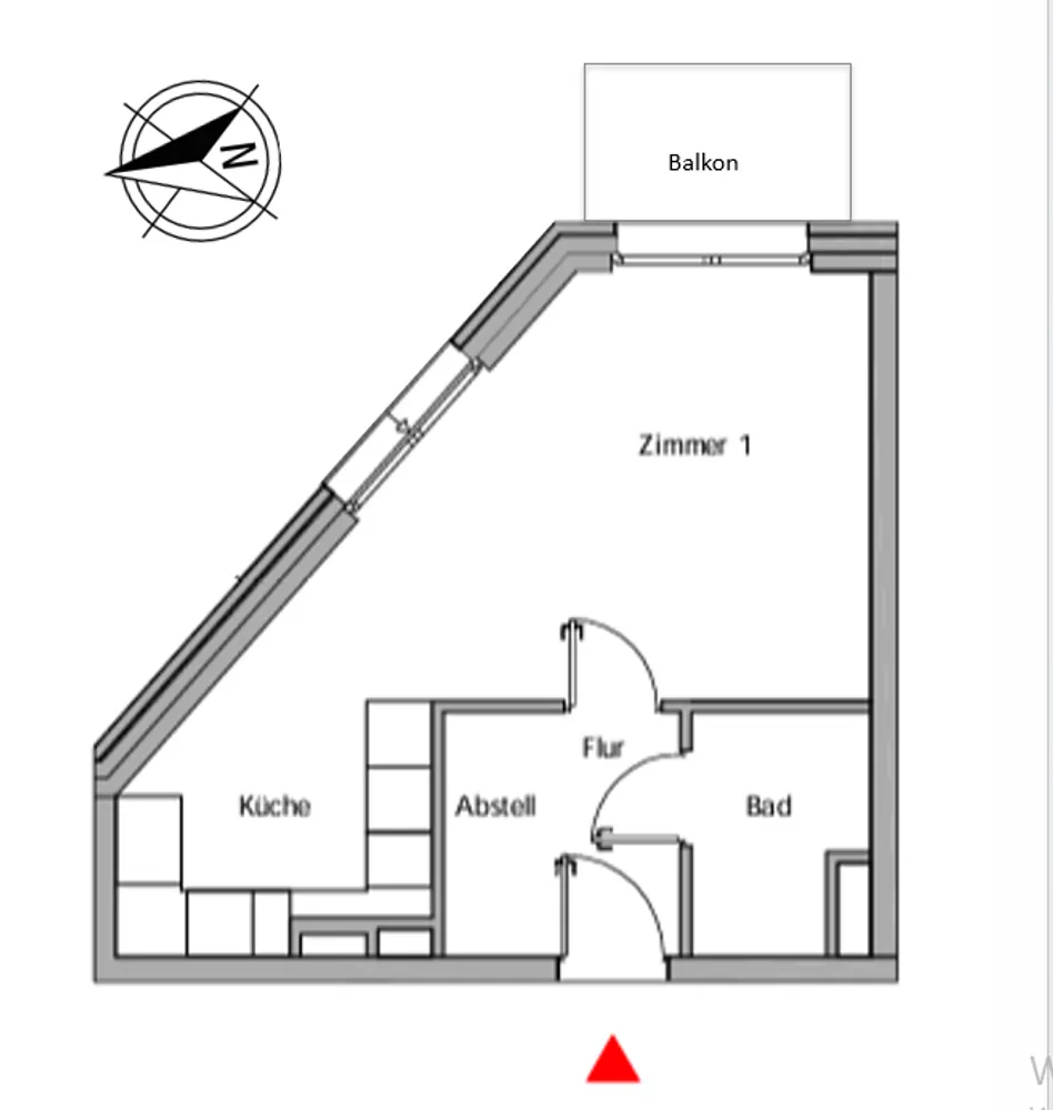 1 Zimmer Wohnung mit 33 m² in Hamburg – Bild 10