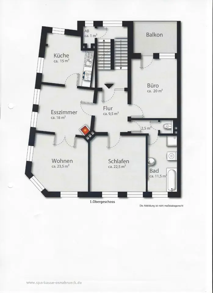 4 Zimmer Wohnung mit 132 m² in Osnabrück – Bild 7