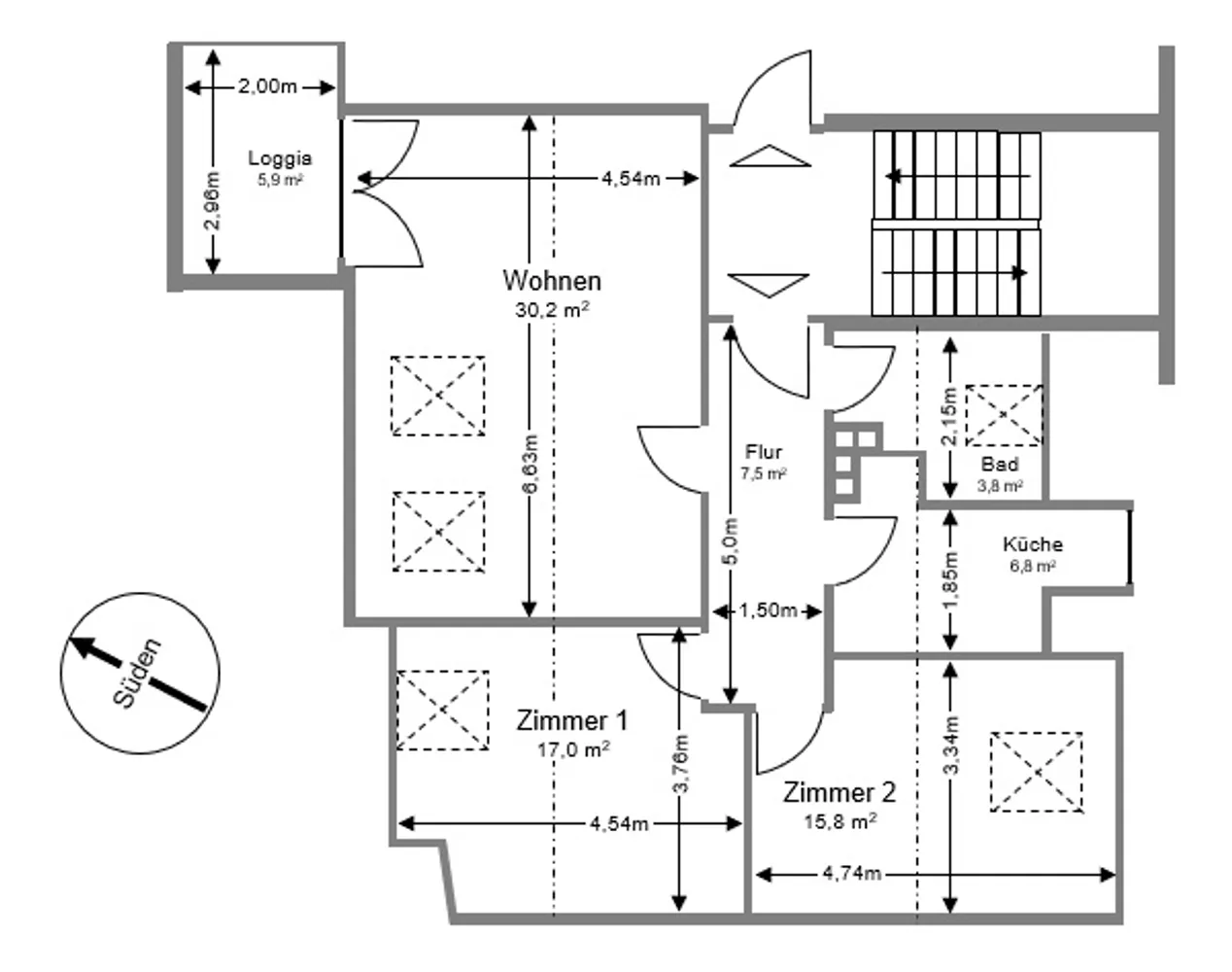 3 Zimmer Wohnung mit 74 m² in Hannover – Bild 4
