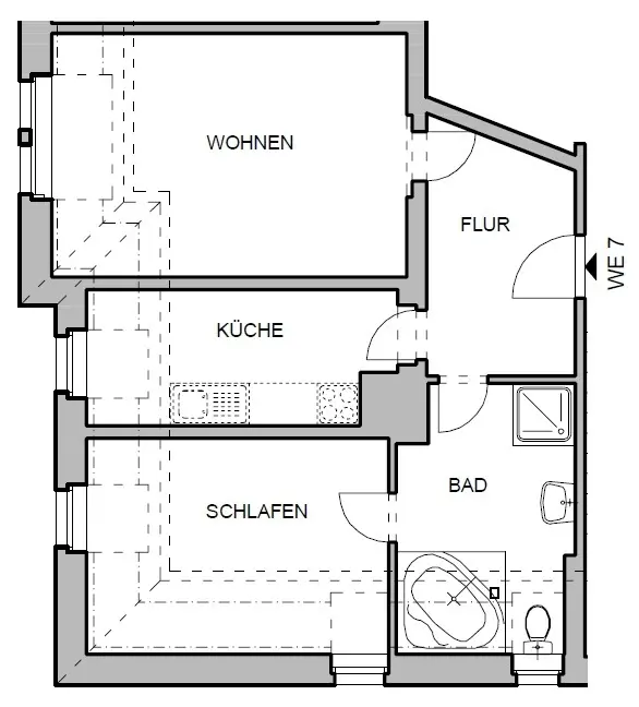 2 Zimmer Wohnung mit 50 m² in Dresden – Bild 5