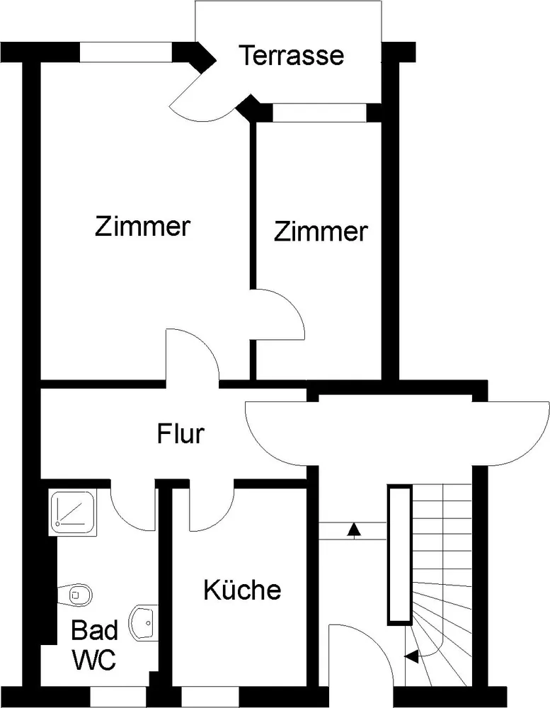 2 Zimmer Wohnung mit 47 m² in Halberstadt – Bild 2