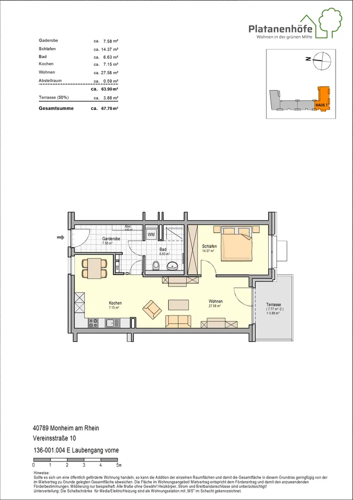 2 Zimmer Wohnung mit 68 m² in Monheim am Rhein – Bild 9