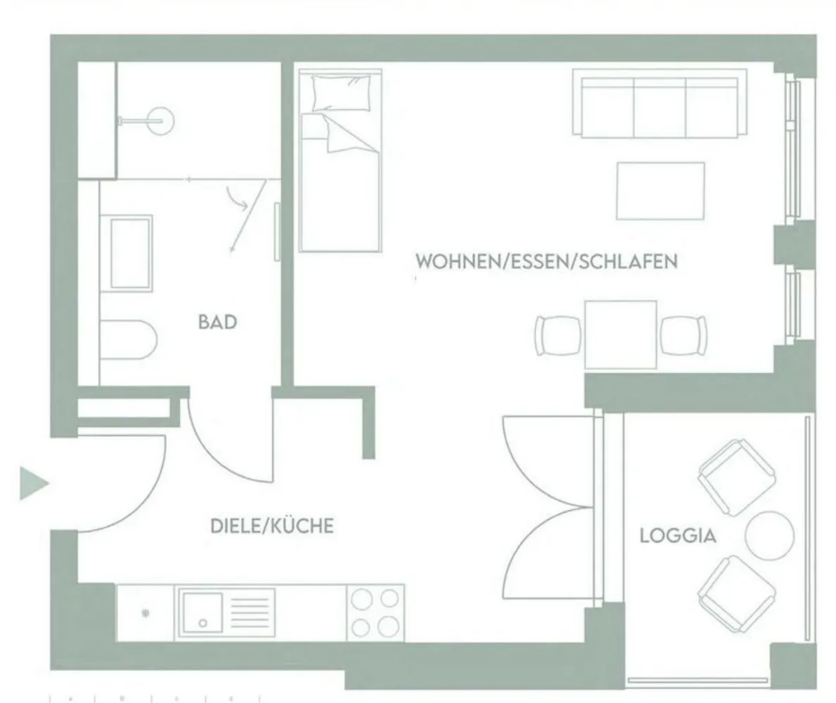 1 Zimmer Wohnung mit 30 m² in Berlin – Bild 4