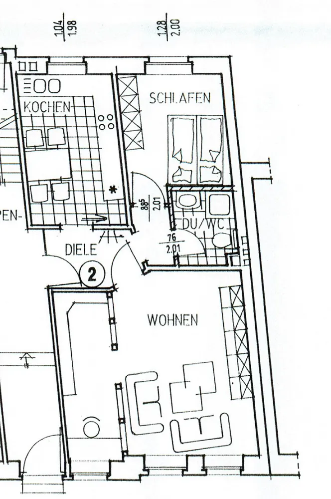 2 Zimmer Wohnung mit 54 m² in Erfurt – Bild 2