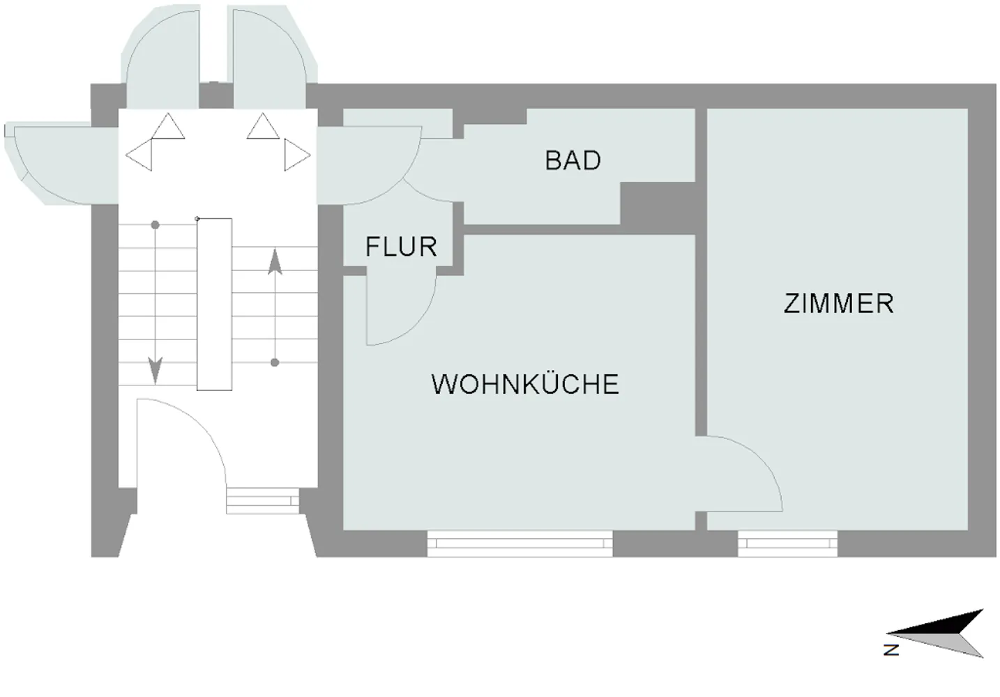 1 room apartment with 33 m² in Bremen – Photo 2
