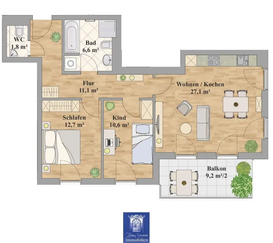 3 Zimmer Wohnung mit 75 m² in Dresden – Bild 5