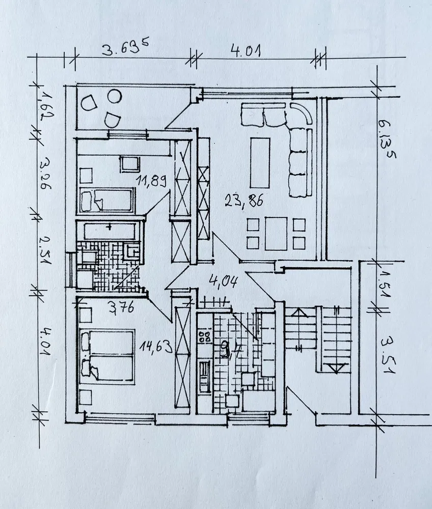 3 Zimmer Wohnung mit 76 m² in Münster – Bild 2