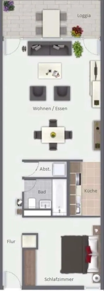 2 room apartment with 66 m² in Erfurt – Photo 4