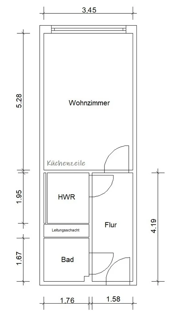 1 Zimmer Wohnung mit 32 m² in Magdeburg – Bild 7