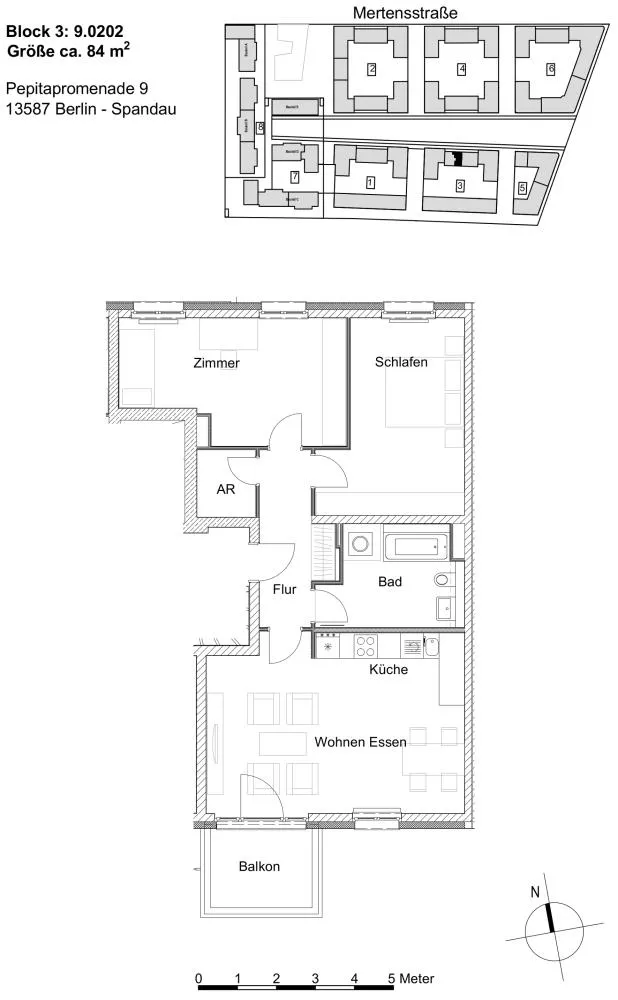 3 Zimmer Wohnung mit 84 m² in Berlin – Bild 3