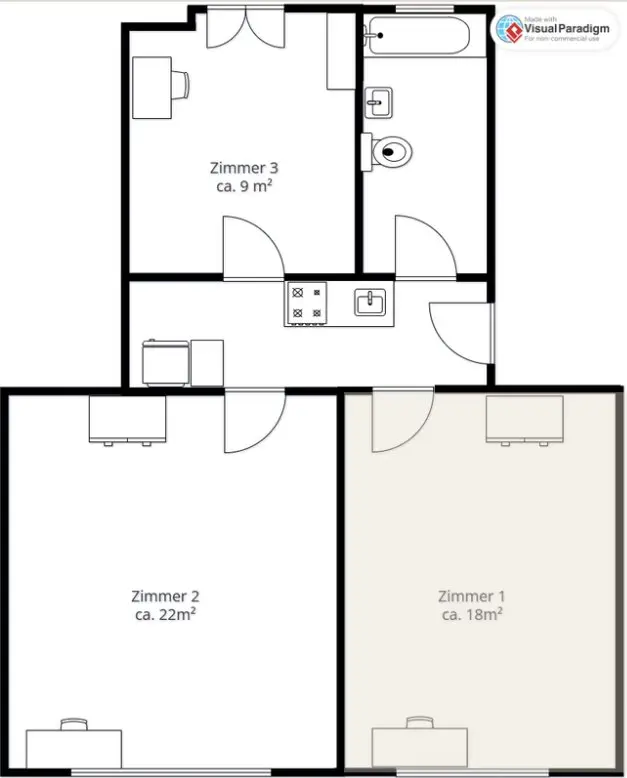 Studio mit 18 m² in Darmstadt – Bild 9