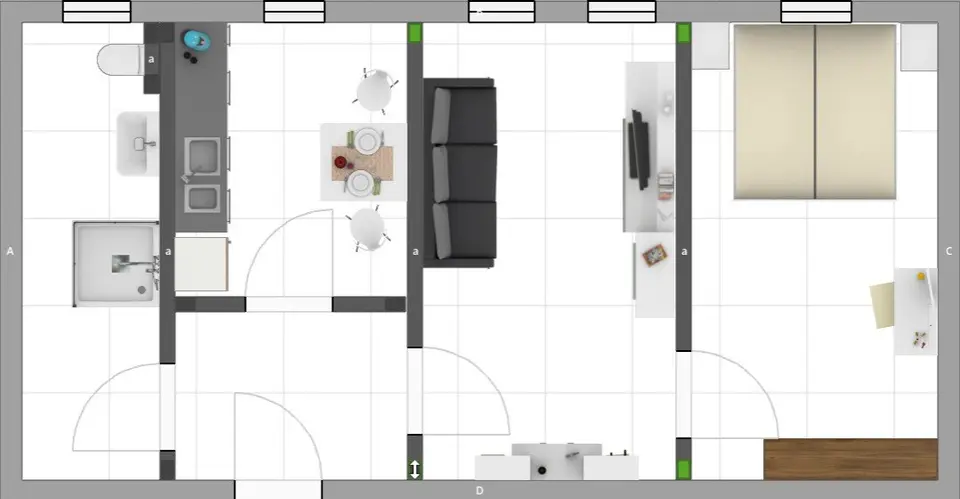 2 Zimmer Wohnung mit 44 m² in Halle (Saale) – Bild 5