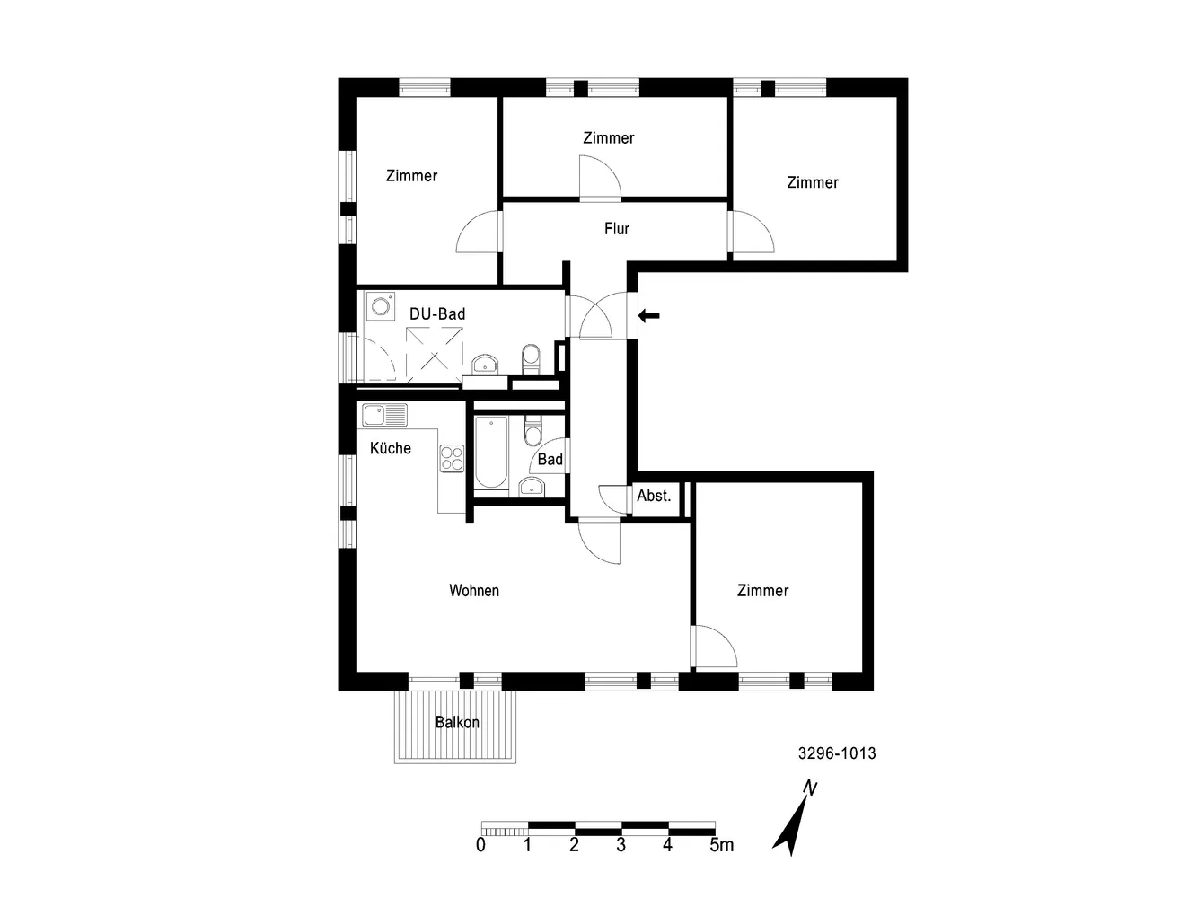 5 Zimmer Wohnung mit 106 m² in Berlin – Bild 2
