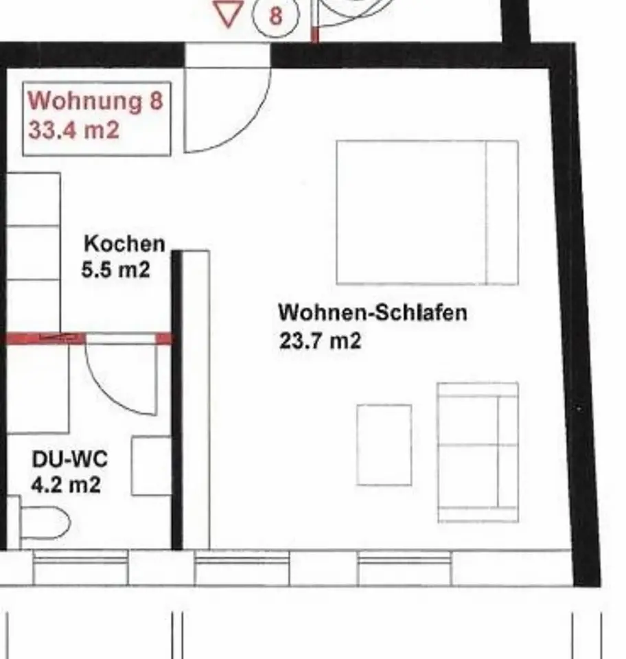 2 Zimmer Wohnung mit 33 m² in Hagen – Bild 5