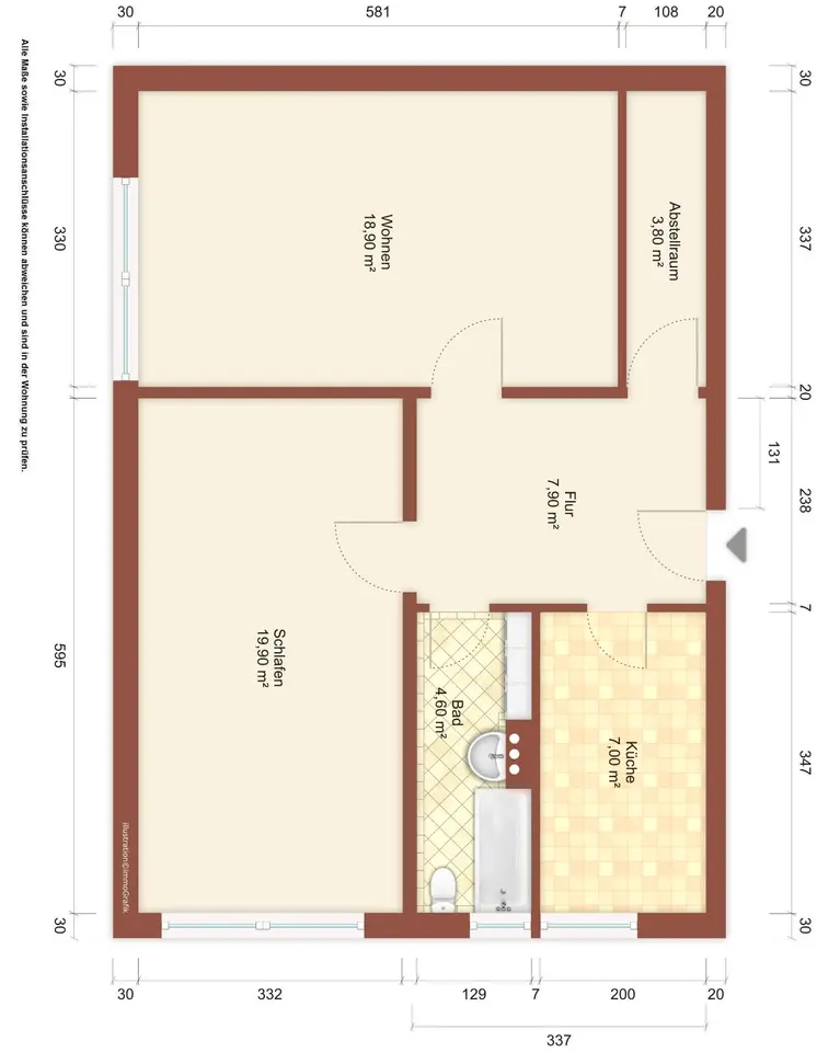 2 room apartment with 62 m² in Zittau – Photo 6