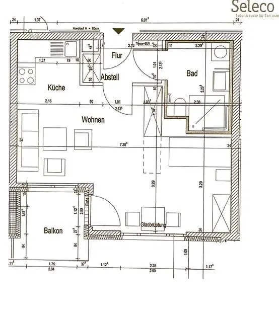 2 room apartment with 39 m² in Aschaffenburg – Photo 9