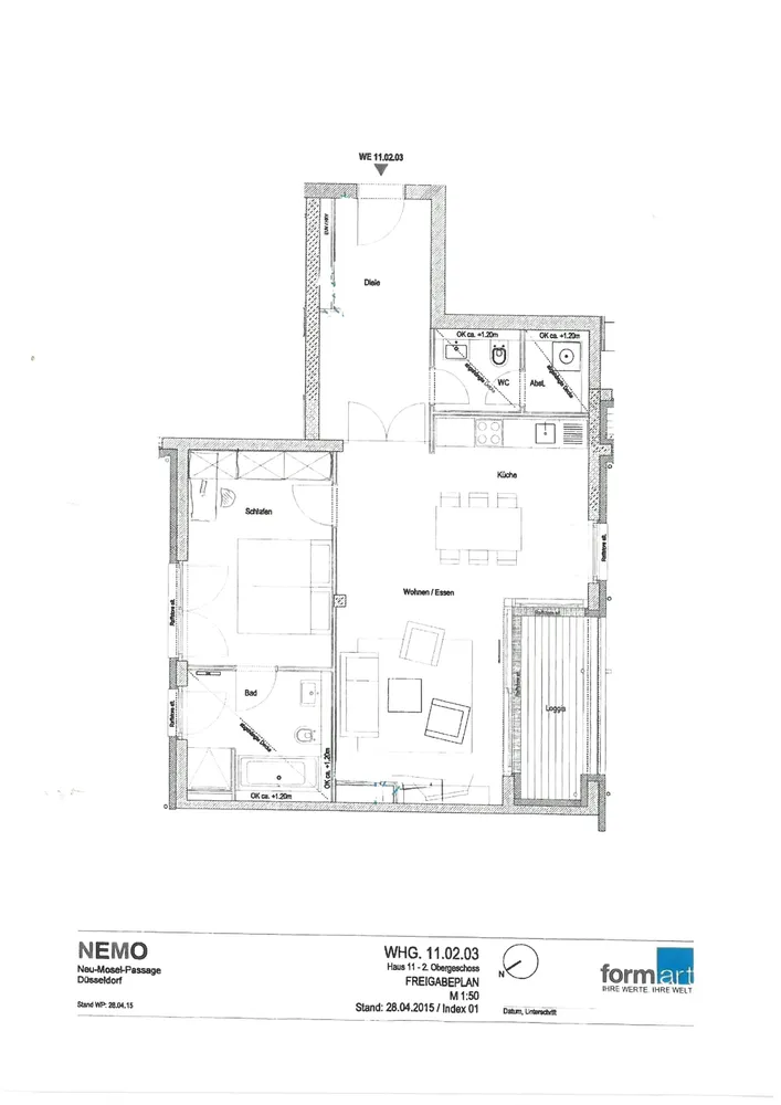 2 Zimmer Wohnung mit 75 m² in Düsseldorf – Bild 9