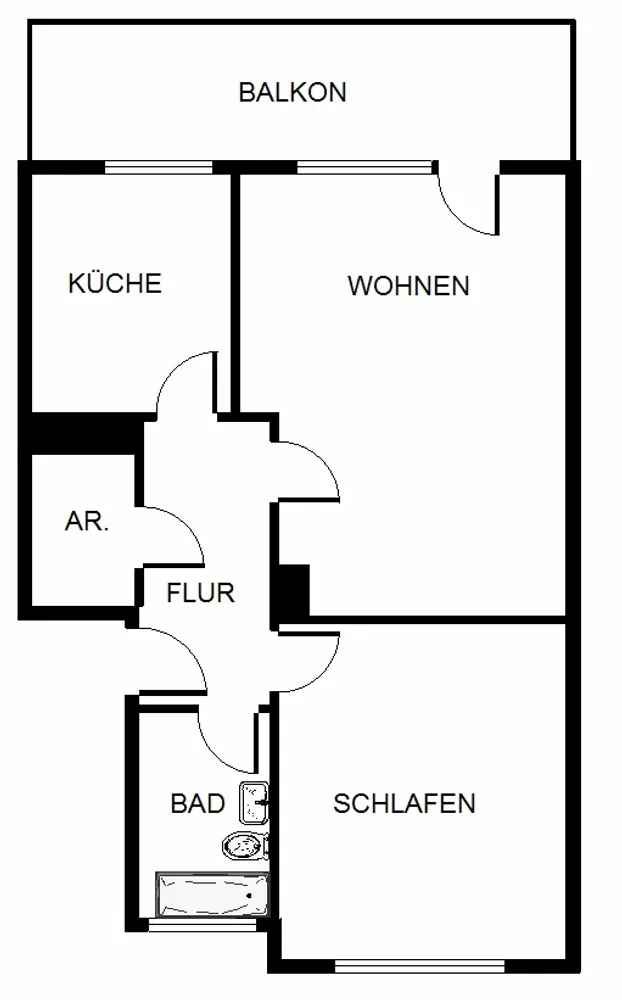 2 Zimmer Wohnung mit 52 m² in Bochum – Bild 6
