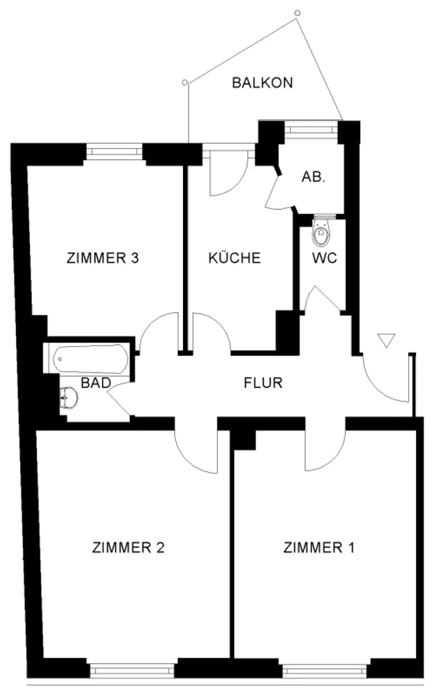 3 Zimmer Wohnung mit 72 m² in Nürnberg – Bild 3
