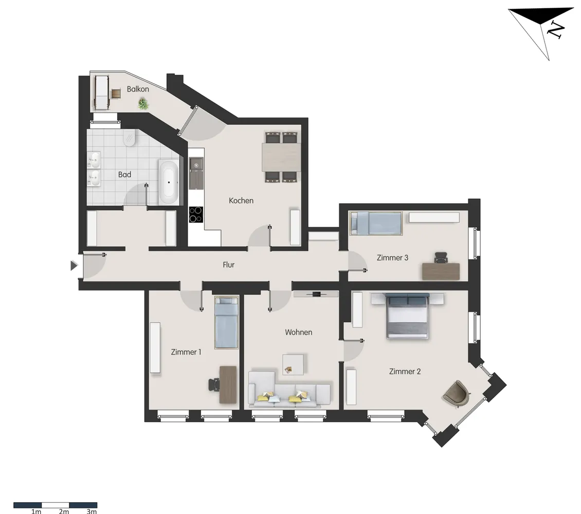 4 room apartment with 105 m² in Magdeburg – Photo 7