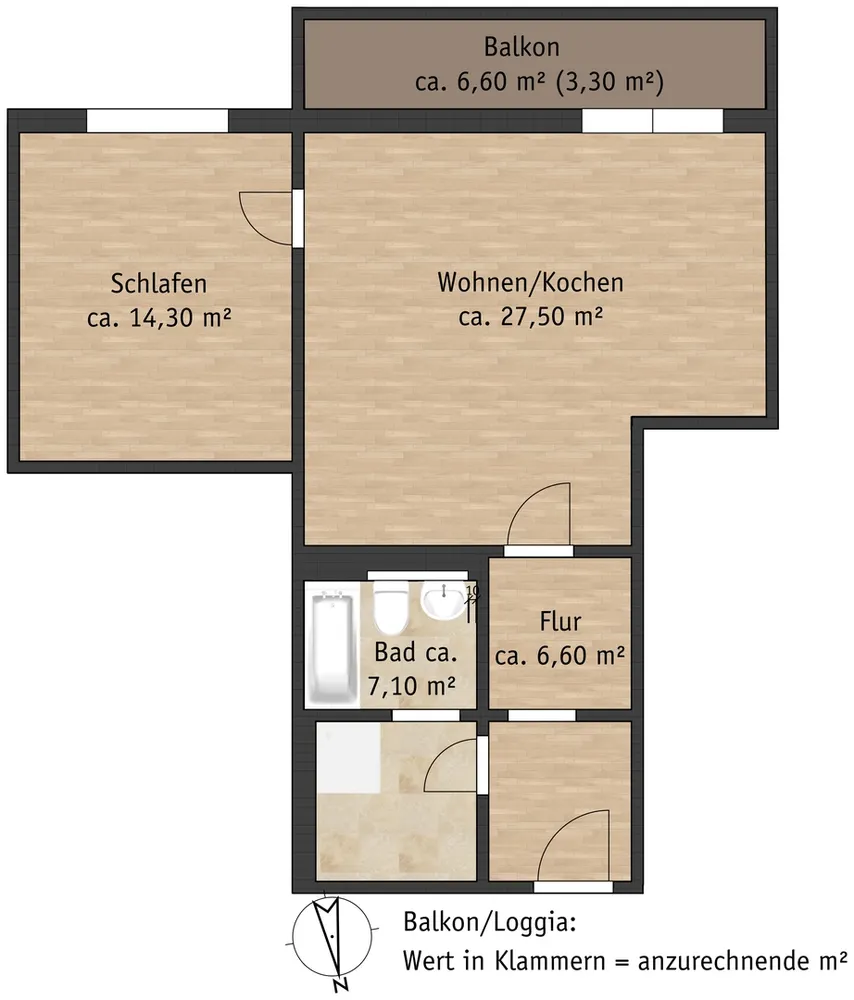 2 Zimmer Wohnung mit 59 m² in Pirna – Bild 5