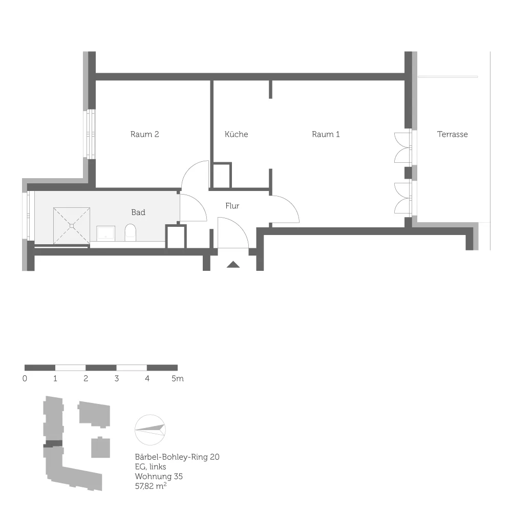 2 Zimmer Wohnung mit 58 m² in Berlin – Bild 7