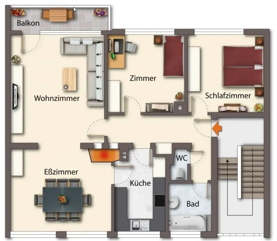 4 Zimmer Wohnung mit 96 m² in Böblingen – Bild 5